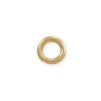 4mm 14k Yellow Gold Round Open Jump Ring (1-Pc)