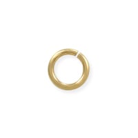 5mm 14k Yellow Gold Round Open Jump Ring (1-Pc)