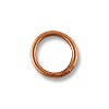 4.6mm Antique Copper Plated Round Closed Jump Ring (10-Pcs)