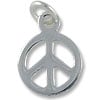 Peace Sign 8mm Sterling Silver (1-Pc)
