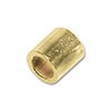 2x2mm Gold Filled Seamless Crimp Tube Bead (10-Pcs)