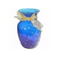 Cobalt and Crystal Vase