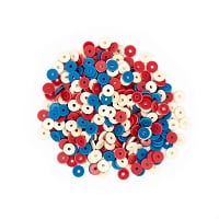 Heishi Beads 4mm Red/White/Blue (35