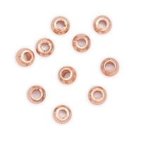 Copper Color 3.5mm Round Beads (10-Pcs)