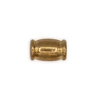 Barrel Beads 6x10mm Brass (1-Pc)