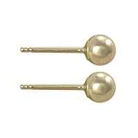 Ball Post Earrings 4mm 14k Yellow Gold (Pair)