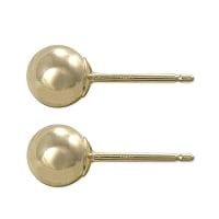 Ball Post Earrings 5mm 14k Yellow Gold (Pair)