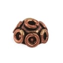 Designer Bead Cap 9x4mm Copper (1-Pc)