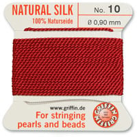 #10 Garnet Griffin Silk Bead Cord (2 Meters)