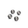 Sterling Silver 6mm Navajo Pearl Corrugated Bead