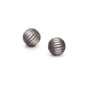 Sterling Silver 8mm Navajo Pearl Corrugated Bead