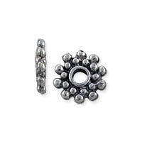 Bali-Style Spacer Bead 8.5x1.5mm Nickel Silver (10-Pcs)