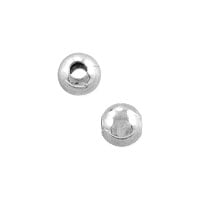 Round Bead 3mm Silver Plated (10-Pcs)