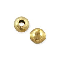 Round Bead 4mm Gold Plated (10-Pcs)