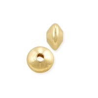 Saucer Bead 4x2.5mm Gold Filled (1-Pc)