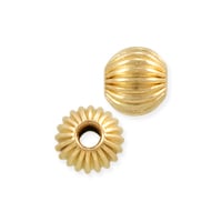 Round Corrugated Bead 5mm Gold Filled (1-Pc)