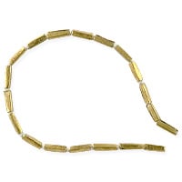 Heishi Rectangle Beads 6x2mm Brass (28