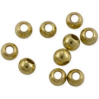 Round Beads 5mm Brass (10-Pcs)