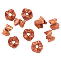 Wave Beads 7x6mm Copper (10-Pcs)
