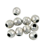 Round Beads 5mm Nickel Silver (10-Pcs)