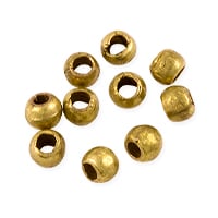 Round Beads 5mm Brass (10-Pcs)