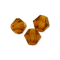 VALUED Faceted Bicone 4mm Topaz Crystal Beads (16