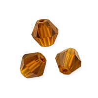 VALUED Faceted Bicone 6mm Topaz Crystal Beads (11