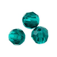 VALUED Faceted Round 6mm Blue Zircon Crystal Beads (14