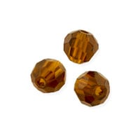 VALUED Faceted Round 4mm Topaz Crystal Beads (14