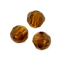 VALUED Faceted Round 6mm Topaz Crystal Beads (14
