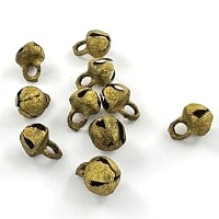 Brass Color Bell Charms 8x12mm (1-Pc)
