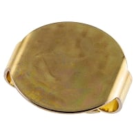 Glue-on Disc Bolo Slide 16mm Gold Color (1-Pc)