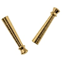 Ringed Bolo Tips 35mm Gold Color (2-Pcs)
