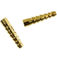 Serrated Bolo Tips 28mm Gold Color (2-Pcs)