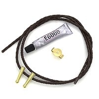 Create Your Own Bolo Tie Kit - Brown and Gold