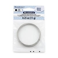 Remembrance Round Bracelet Memory Wire Bright Stainless Steel 1/4oz.