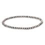 Sterling Silver Navajo Pearl Stretchy Bracelet with 3mm Beads