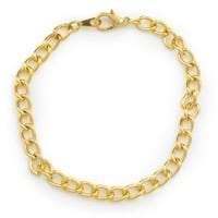 Curb Chain Charm Bracelet 7-1/4