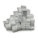 Silver Cotton Filled Jewelry Box #32 (Case of 100)