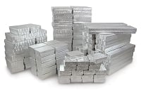 Jewelry Boxes Assortment Silver (100-Pcs)