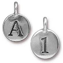 Letter and Number Charms