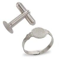 Cufflinks and Glue-On Rings