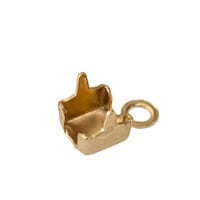 Cup Chain End Connector 2mm Gold Plated (2-Pcs)