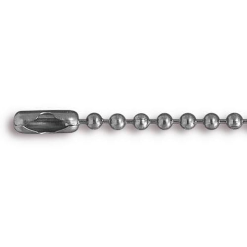 TierraCast Ball Chain 2.4mm with Connector Surgical Stainless Steel  (30" Length)