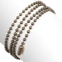 TierraCast Ball Chain 2.4mm with Connector Surgical Stainless Steel Brass Oxide (30" Length)