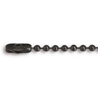 TierraCast Ball Chain 2.4mm with Connector Surgical Stainless Steel Black Plated (30