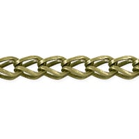 Fox Chain 7x5mm Antique Brass Plated (Priced per Foot)