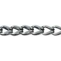 Fox Chain 7x5mm Antique Silver Plated (Priced per Foot)