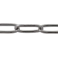 Paperclip Curb Chain 11x4mm Surgical Stainless Steel (Priced per Foot)