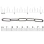 Paperclip Curb Chain 19x6.5mm Surgical Stainless Steel (Priced per Foot)